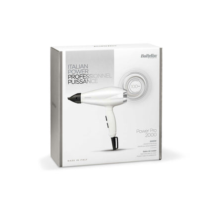 Πιστολάκι μαλλιών BaByliss 6704WE 2000 W σε μαύρο και λευκό χρώμα