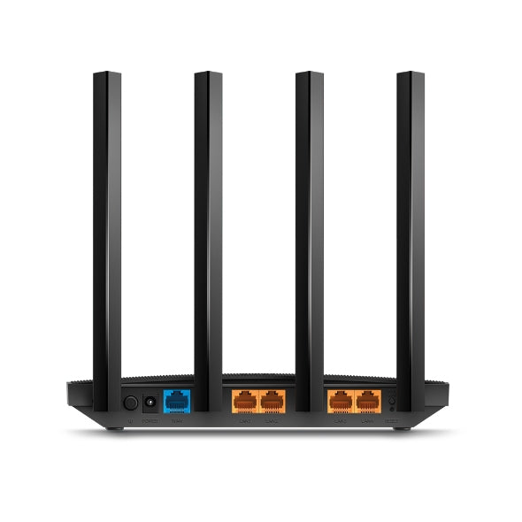 Ασύρματος δρομολογητής TP-Link Archer C6U με Gigabit Ethernet και διπλής ζώνης λειτουργία (2,4 GHz / 5 GHz) σε μαύρο χρώμα