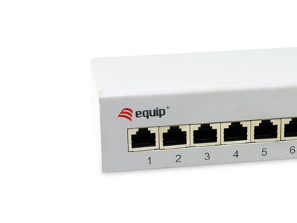 Equip Patchpanel  8xRJ45 Cat6a Desktop        500MHz RAL7035