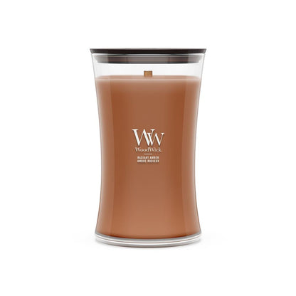 WoodWick Radiant Amber Wax Candle Cylinder Brown — 1 pc
