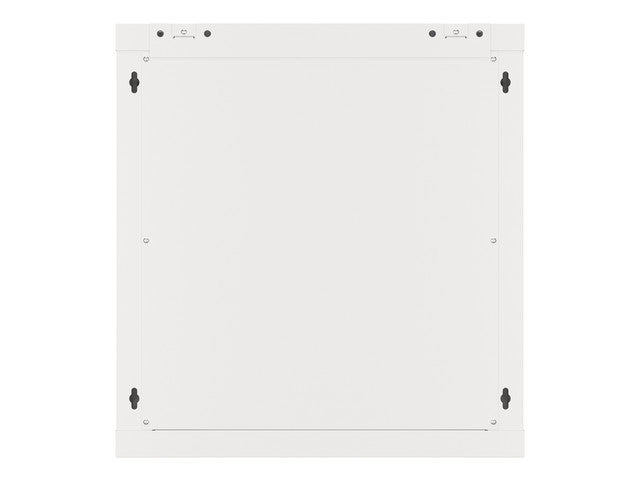Lanberg wall-mounted installation rack cabinet 19'' 12U 600x600mm gray (glass door)
