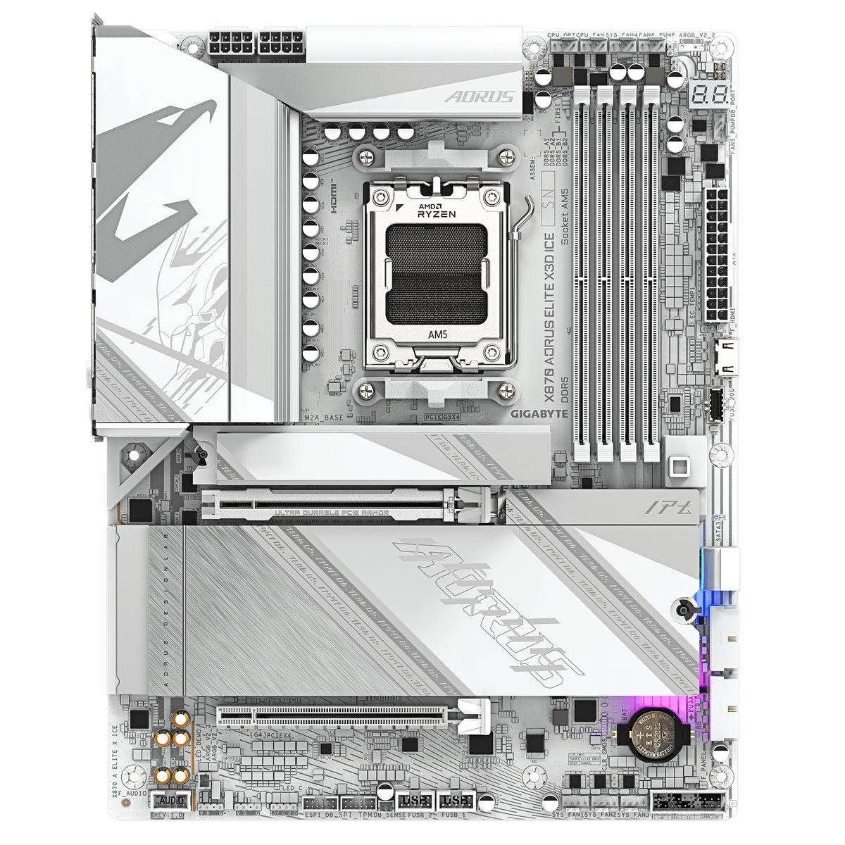 GigaByte X870 AORUS ELITE X3D ICE (silber/weiß)