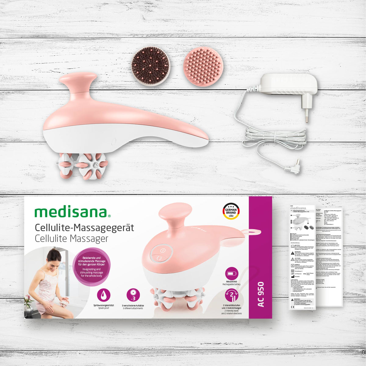 Medisana AC 950 Μασάζ Γενικής Χρήσης σε Ροζ Χρυσό και Λευκό
