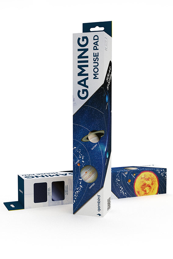 Παρατεταμένο XL Επιτραπέζιο Ποντίκι Gaming Gembird MP-SOLARSYSTEM-XL-01 «Κόσμος» 350 x 900 mm