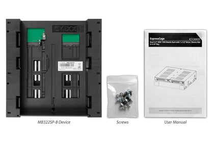 Icy Dock ExpressCage MB322SP-B (schwarz)