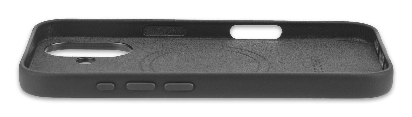 Decoded Leather Backcover for iPhone 16 in Black
