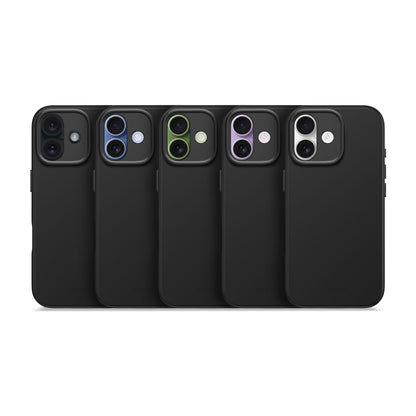 Decoded Antimicrobial Silicone Back Cover for iPhone 17 in Phantom Black