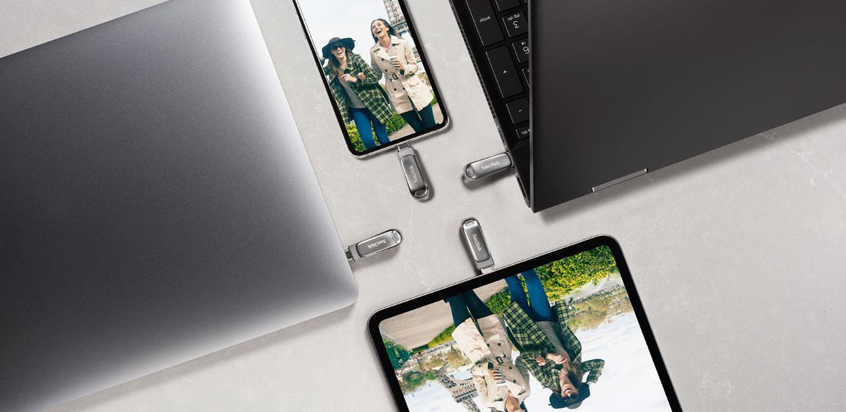 SanDisk Ultra Dual Drive Luxe USB Flash Drive 512 GB USB Type-A / USB Type-C 3.2 Gen 1 Stainless Steel
