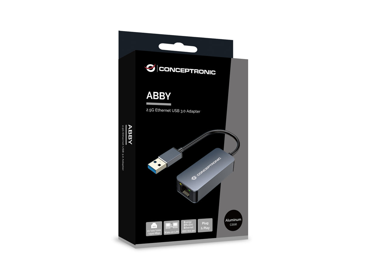 CONCEPTRONIC Adapter USB-A3.0->2.5GbE WoL      5Gbs 0.14m sw