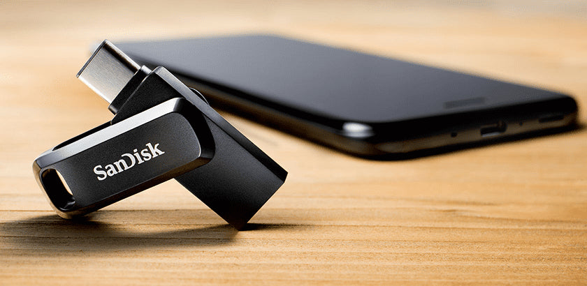 Sandisk Ultra Dual Drive Go 256 GB (schwarz, USB-A 3.2 Gen 1, USB-C 3.2 Gen 1)