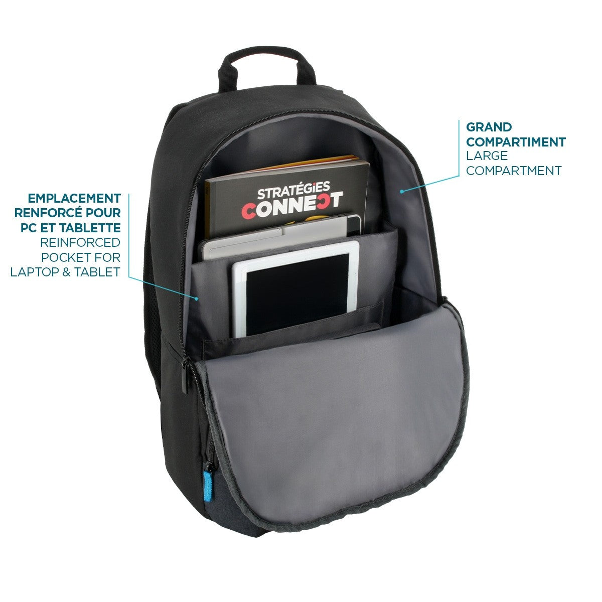 Mobilis TheOne Basic Backpack 15-17'' - Navy Blue
