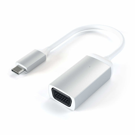 Satechi ST-TCVGAS προσαρμογέας καλωδίου βίντεο USB Type-C VGA (D-Sub) Άργυρος