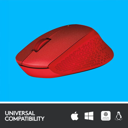 Logitech M330 Silent Plus — Red