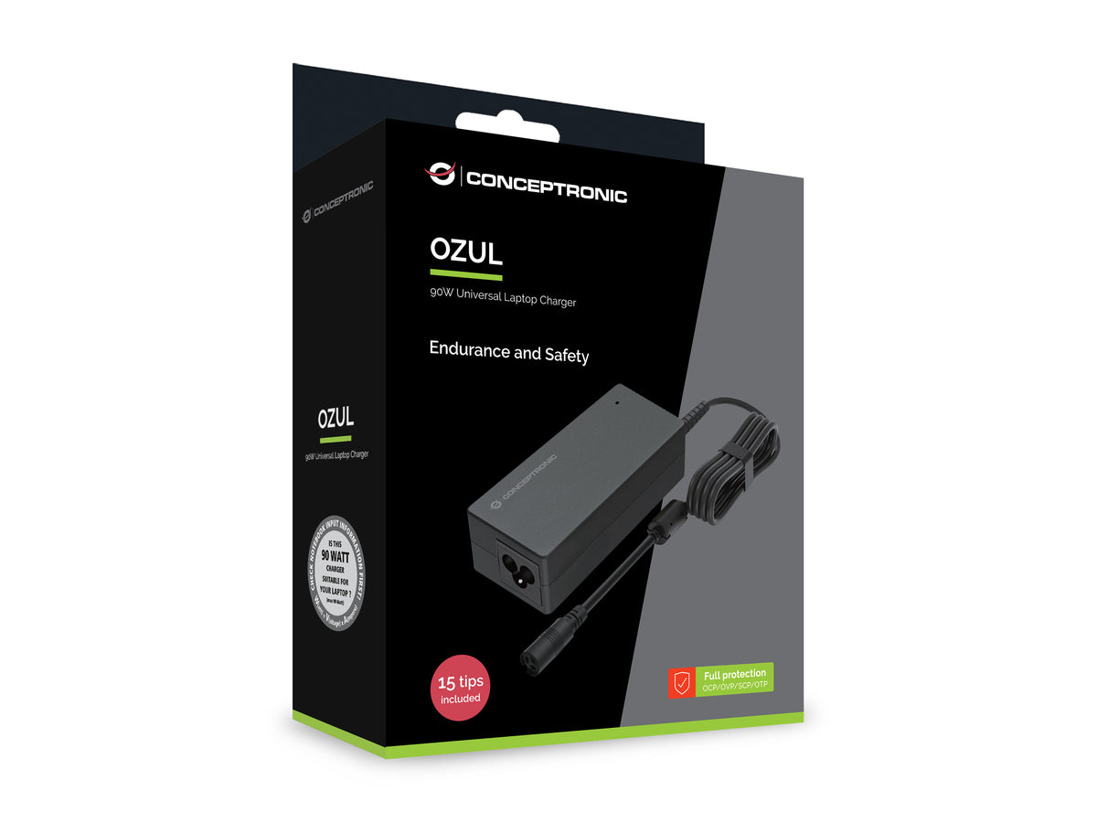 CONCEPTRONIC Univ. Notebook Netzteil inkl.15 Aufsätze    90W