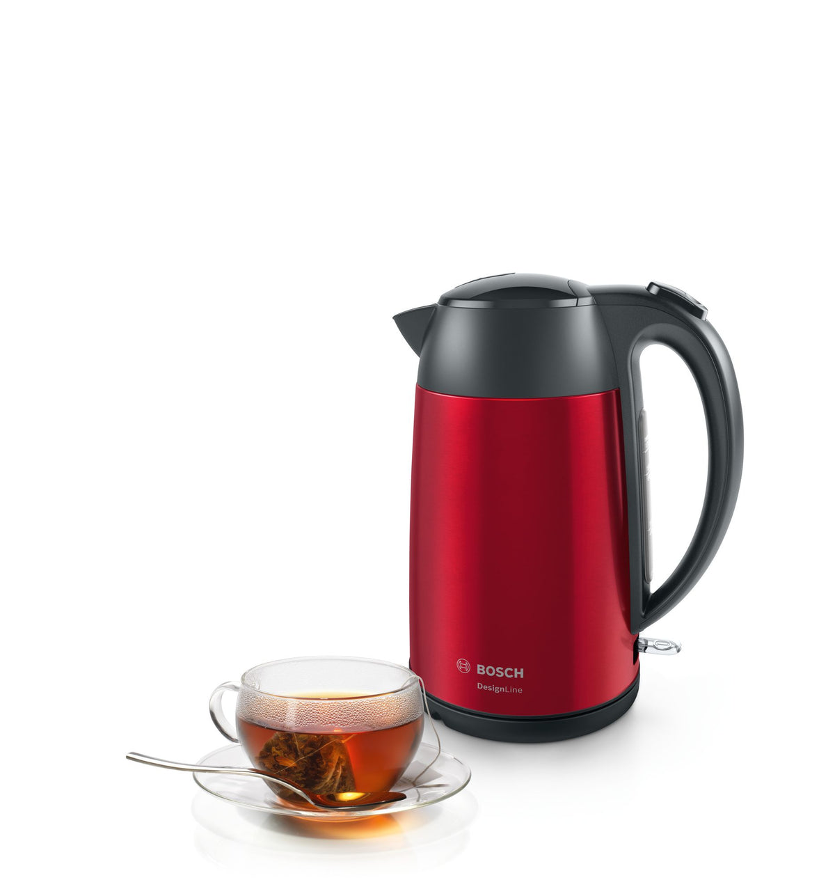 Bosch TWK3P424 electric kettle 1.7 L 2400 W Grey, Red