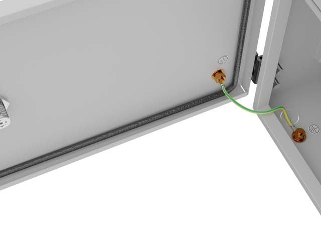 Lanberg WAH1-3240-00S 10" Wall-Mounted Hermetic Rack Cabinet IP55 for Wall/Pole Mounting 320x220x400 Grey (Assembled)