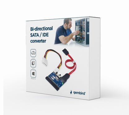 Εσωτερικός διπλής κατεύθυνσης SATA/IDE μετατροπέας διεπαφής καρτών/αντάπτορας Gembird