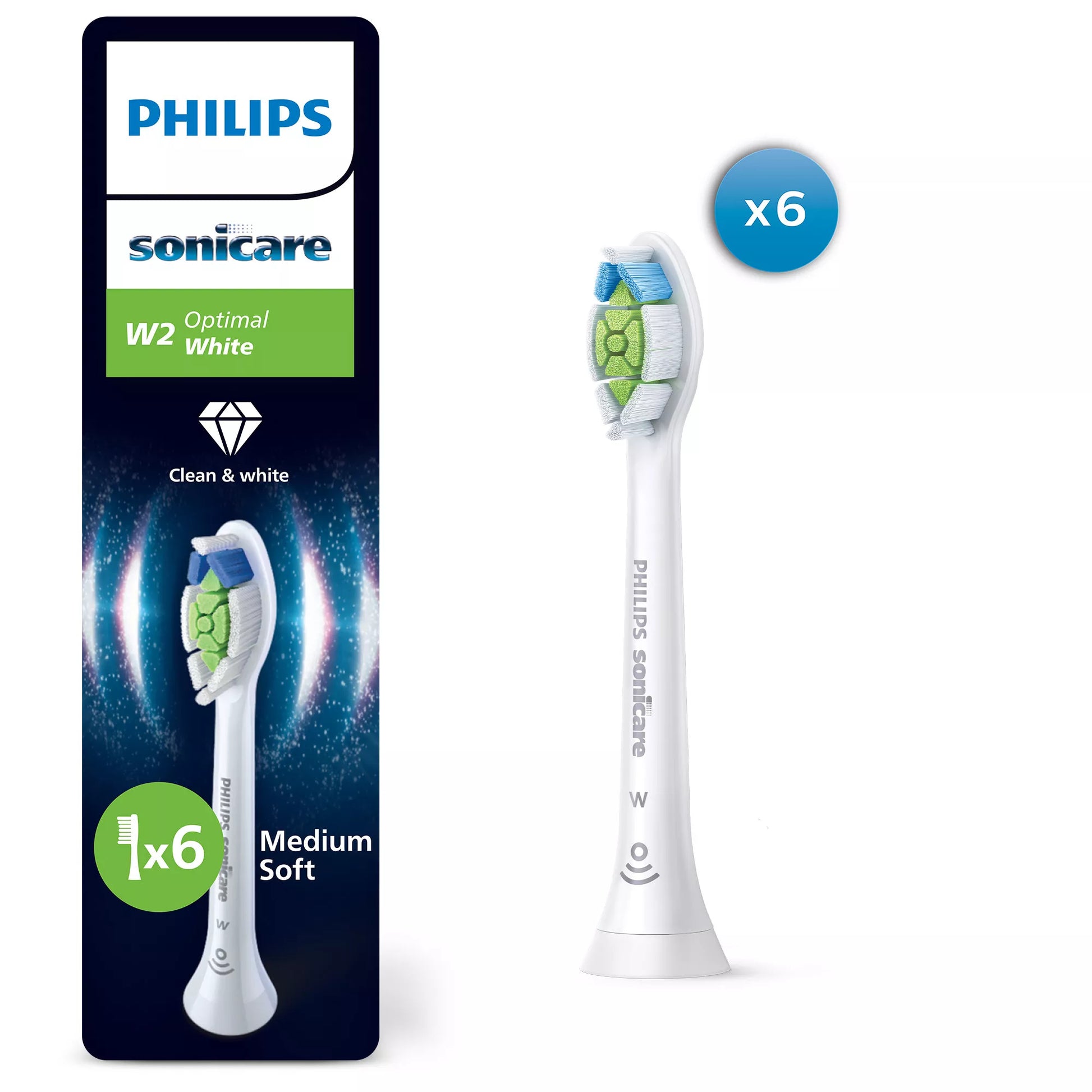 Philips Optimal White HX6066/87 6-pack brush heads