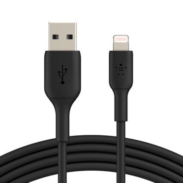 Belkin Lightning Cable 2m, PVC, black, mfi cert.