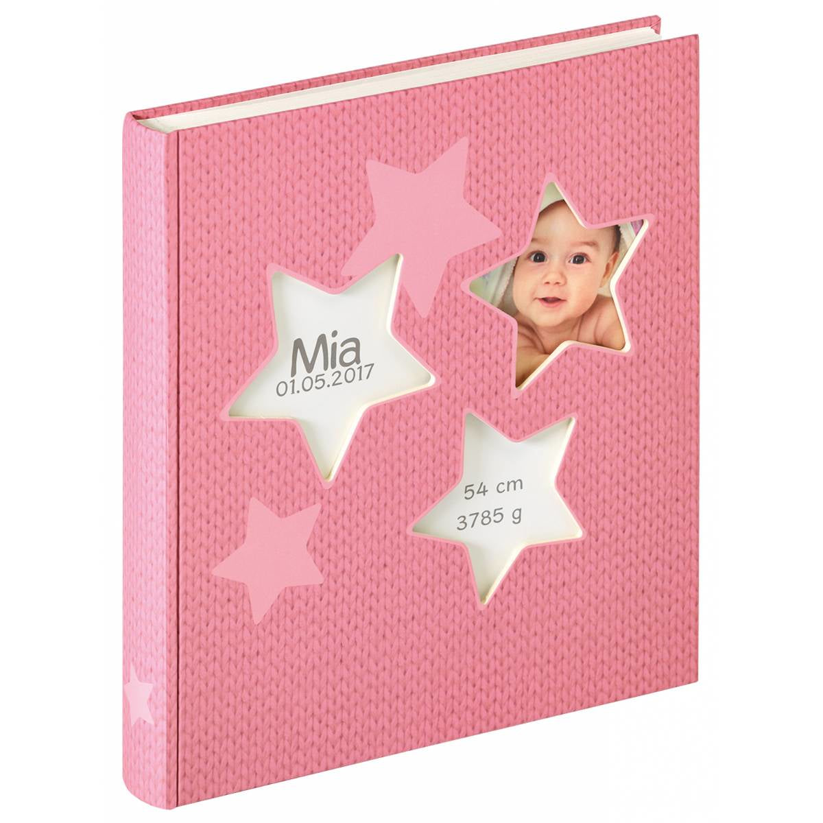 Walther Estrella pink 28x30.5 50 white Pages Babyalbum UK133R
