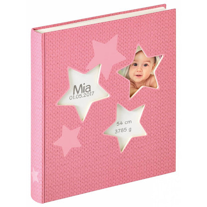 Walther Estrella pink 28x30.5 50 white Pages Babyalbum UK133R
