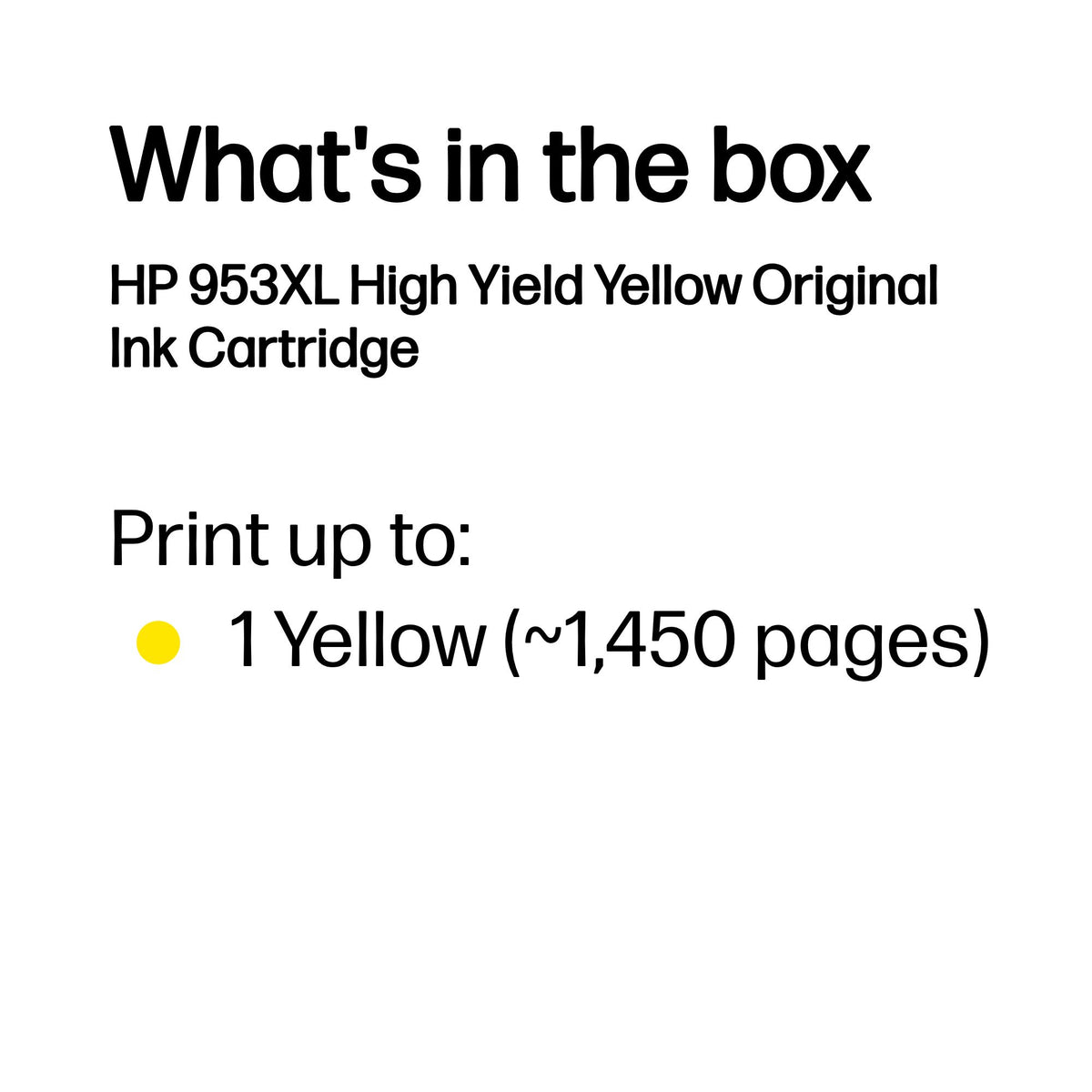 HP F6U18AE Ink Cartridge Yellow No. 953 XL