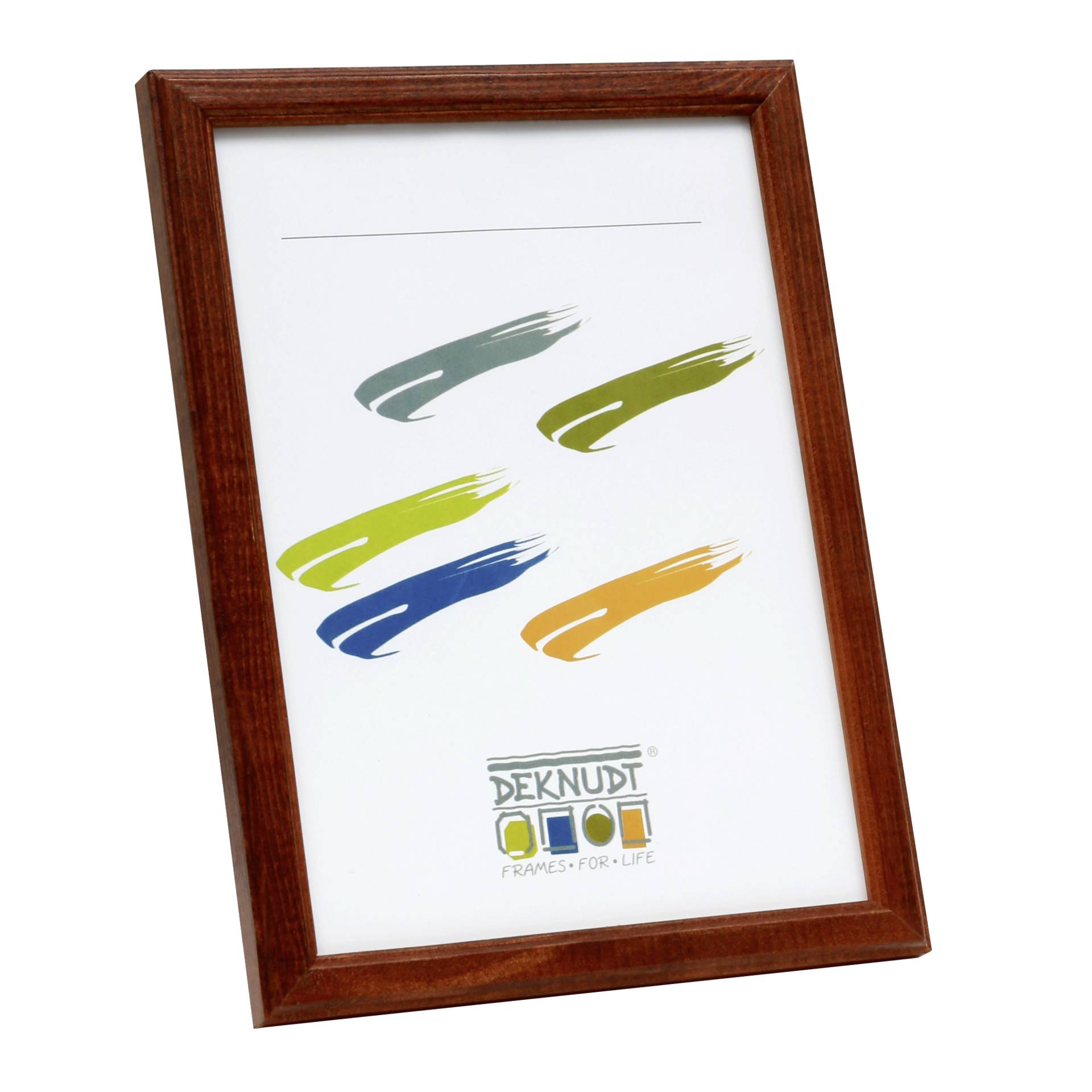 Ξύλινο Κάδρο Deknudt S236H3 DIN A4 21x29,7 σε Σκούρο Καφέ