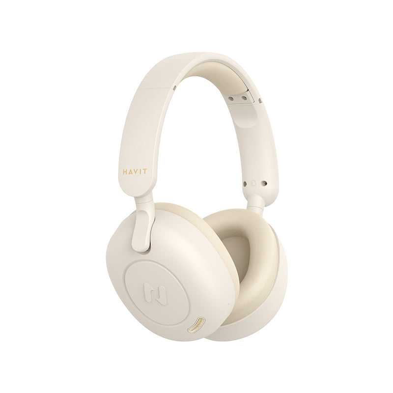 Havit H655BT - Ασύρματα ακουστικά Bluetooth, μπεζ