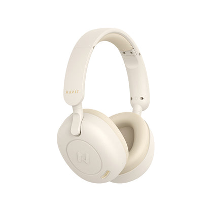 Havit H655BT - Ασύρματα ακουστικά Bluetooth, μπεζ