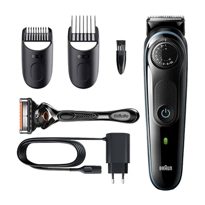 Braun BT5340 Beard Trimmer 5 + 2 Hair Clipper with Gillette Fusion5 ProGlide