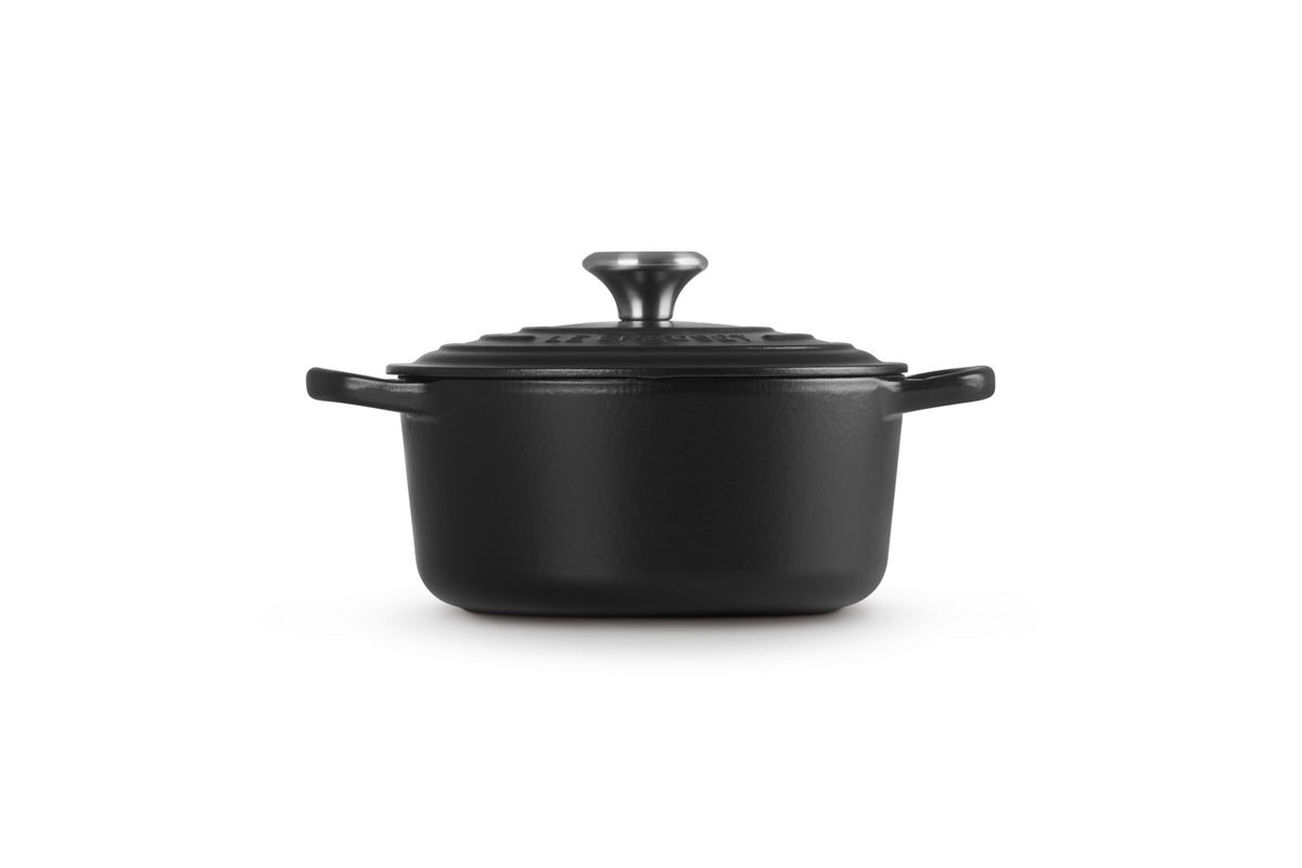 Le Creuset Signature BrÃ¤ter rund 18 cm schwarz matt