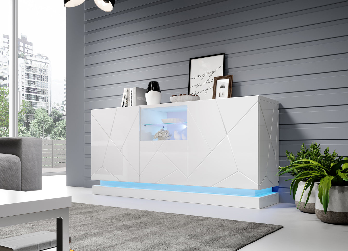 Lighting dresser QIU 2D1K blue