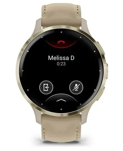 Garmin 010-02785-55 smartwatch / sport watch 3.05 cm (1.2") AMOLED 41 mm Digital 390 x 390 pixels Touchscreen Gold Wi-Fi GPS (satellite)
