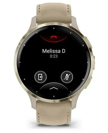 Garmin 010-02785-55 smartwatch / sport watch 3.05 cm (1.2") AMOLED 41 mm Digital 390 x 390 pixels Touchscreen Gold Wi-Fi GPS (satellite)