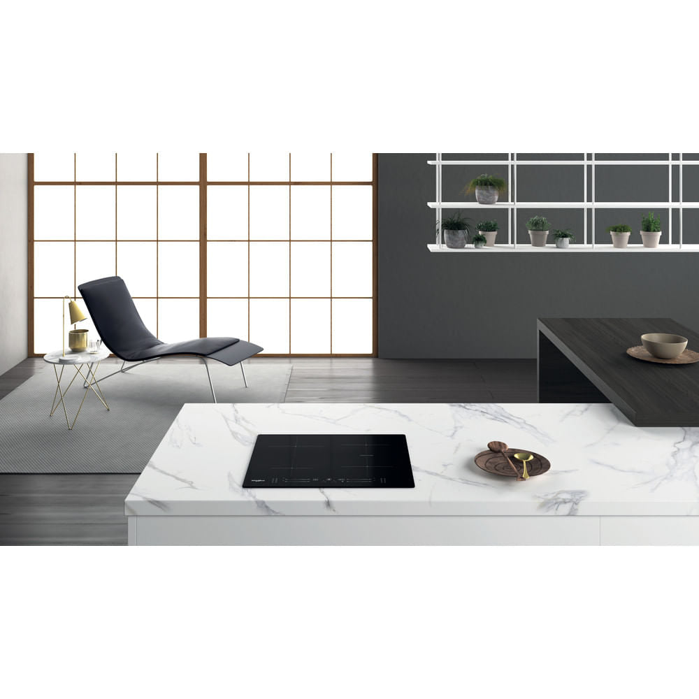 Whirlpool WB S2560 NE Black Built-in 59 cm Zone induction hob 4 zone(s)