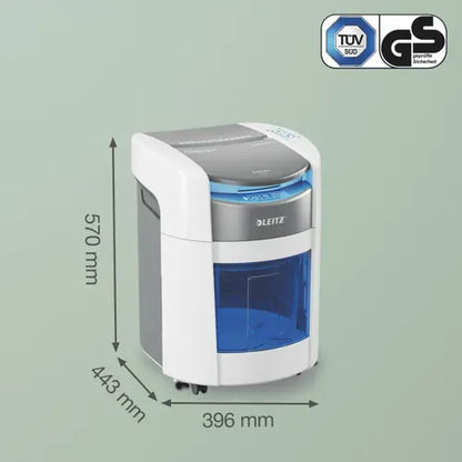 Leitz IQ Optimax AutoFeed 150 Paper Shredder, P4, 150-sheet Auto-Feed, 15 L Bin