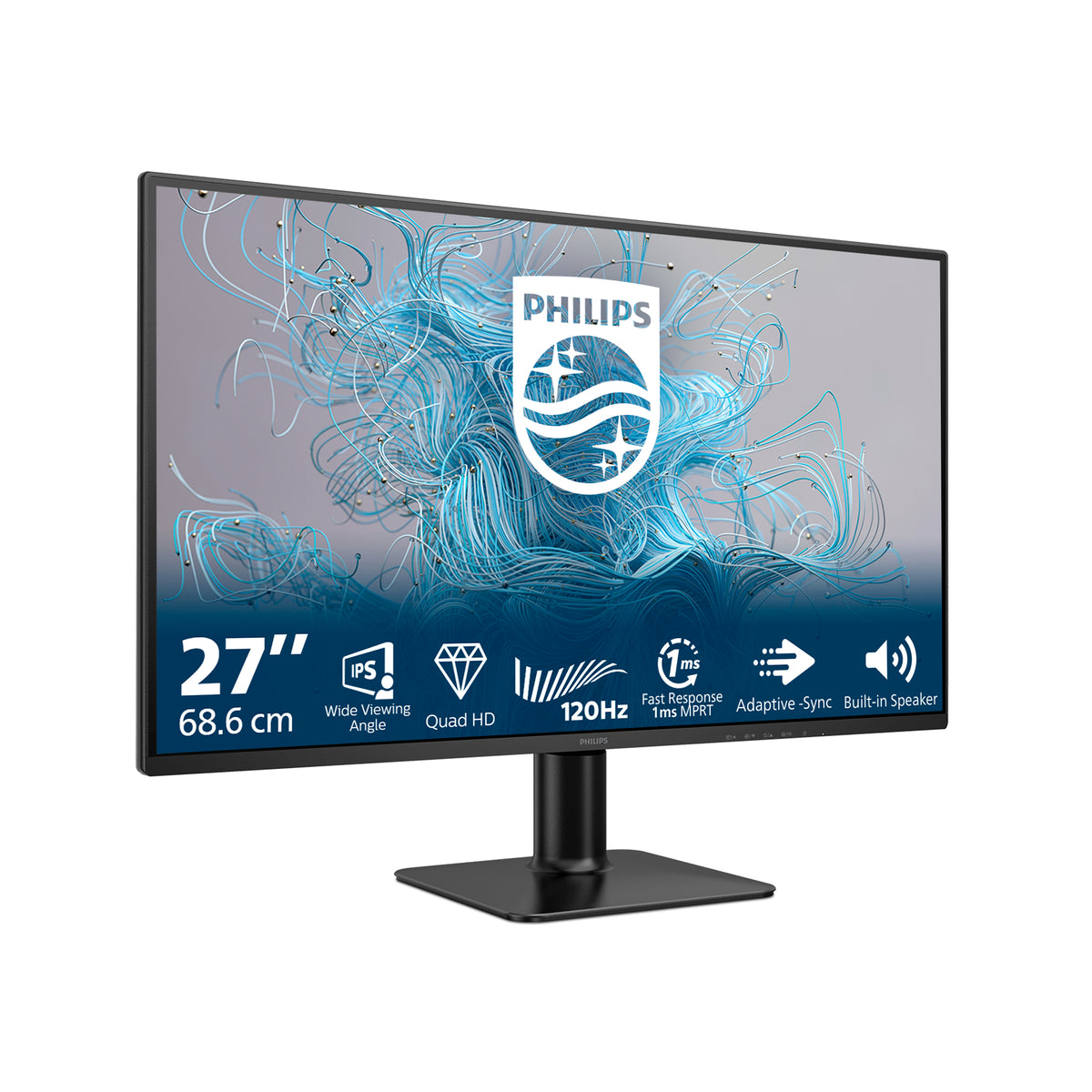 Philips 2000 series 27E2N2500/00 27" Quad HD (2560 x 1440) LCD Monitor - Black
