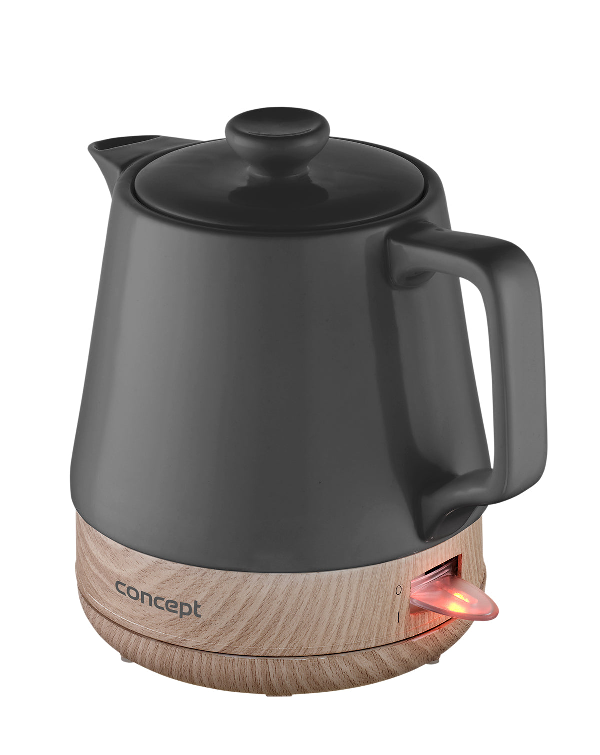 Concept RK0062 Electric Kettle 1 L 1200 W Anthracite, Wood
