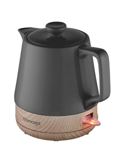 Concept RK0062 Electric Kettle 1 L 1200 W Anthracite, Wood