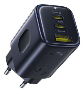 Baseus PicoGo AE11 Fast Charger 2C+U 67W EU Cosmic, Black