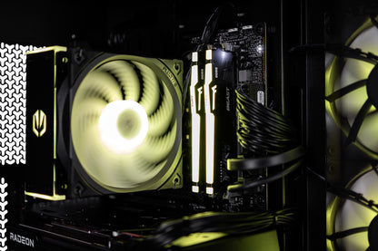Actina 5901443413745 Υπολογιστής με AMD Ryzen™ 7 8700F, 32 GB DDR5-SDRAM, 2 TB SSD, NVIDIA GeForce RTX 5070 Ti, Midi Tower Μαύρο