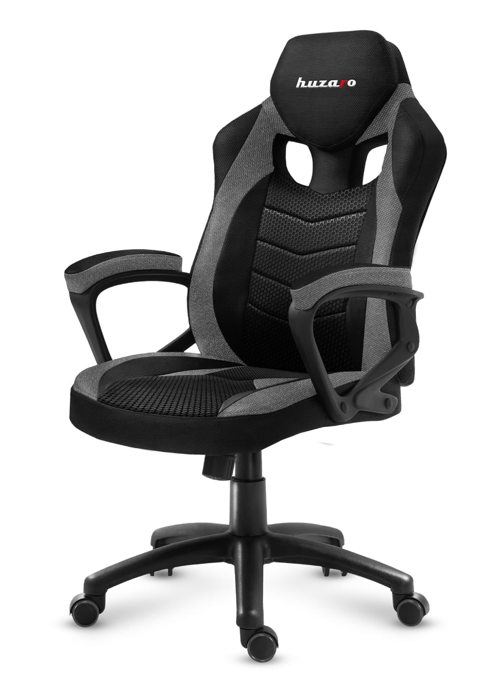 Huzaro FORCE 2.5 GREY MESH Gaming armchair Mesh seat Black, Grey