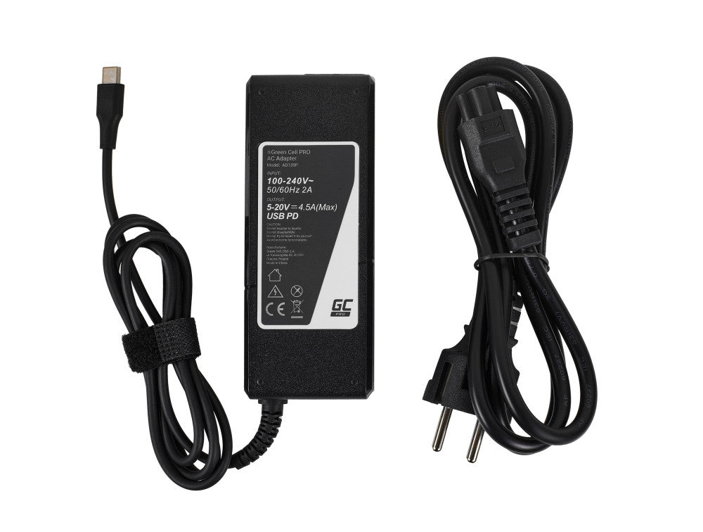 Green Cell AD139P power adapter/inverter Universal 90 W Black