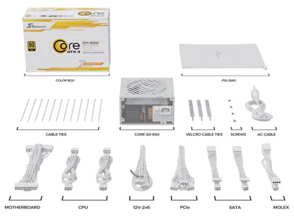 Seasonic Core GX-650-V2-White ATX 3.1