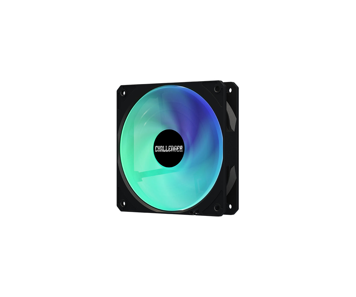 Σετ Υδρόψυξης Ψηφιακής Επεξεργασίας Asrock Challenger 360 με Ανεμιστήρα 12 εκ., Μαύρο