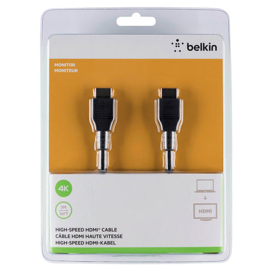 Belkin HDMI Standard Audio Video Cable 4K/Ultra HD Compatible 5m