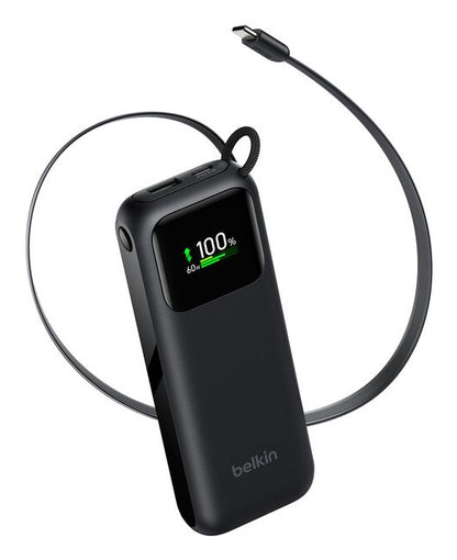 Belkin UltraCharge Smart Display Power Bank 11,000mAh 60W — Black (BPB041hqBK)