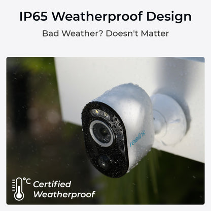 Reolink Argus Series B330 - 5MP Outdoor Battery Camera, Person/Vehicle Detection, Color Night Vision, 5/2.4 GHz Wi-Fi