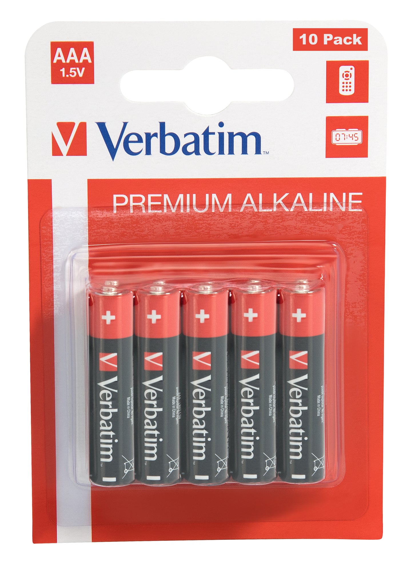 1x10 Verbatim Alkaline battery Micro AAA LR 03            49874