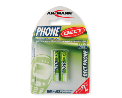 1x2 Ansmann maxE NiMH rech.bat. Micro AAA 550 mAh DECT PHONE